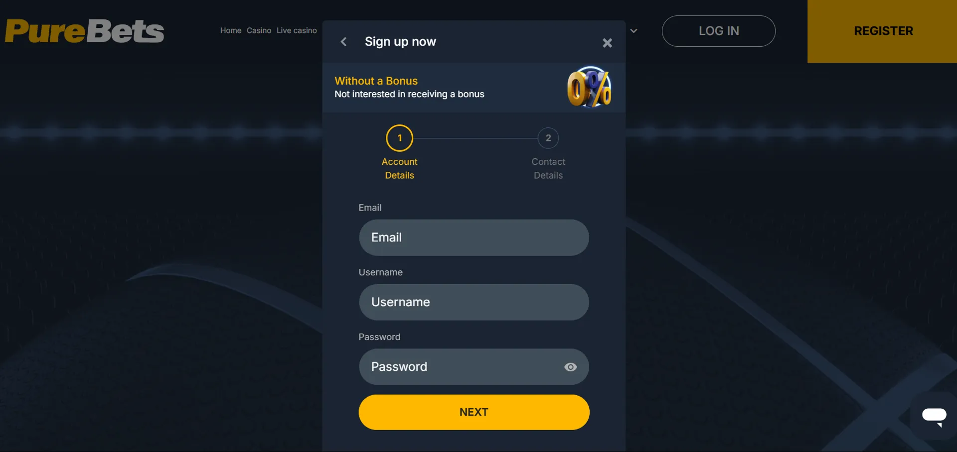 Sports bet app